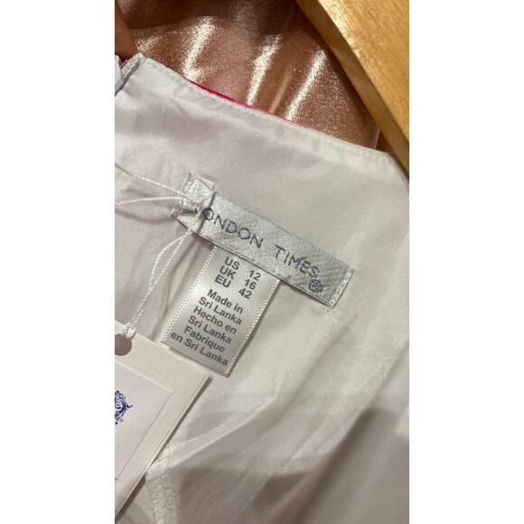 London Times Painterly Floral Sheath Dress - Picture 4 of 6